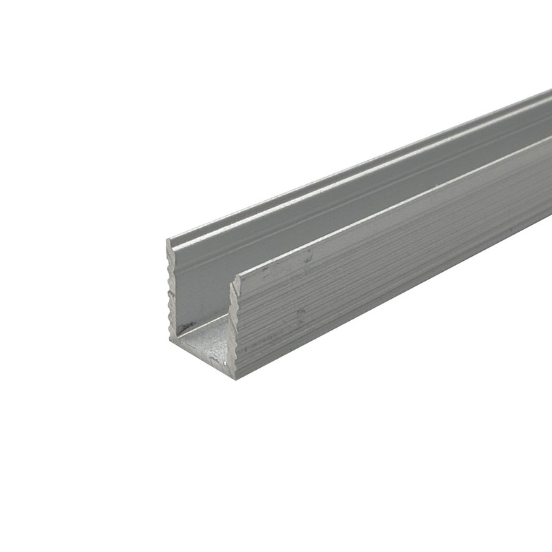 1 Metre MICRO Surface Mounted Aluminium Profile, 9×8 mm