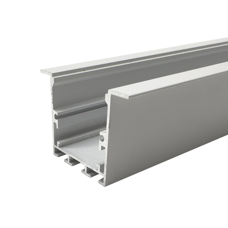 1 Metre Modular Recessed White Aluminium Profile, 35×50 mm