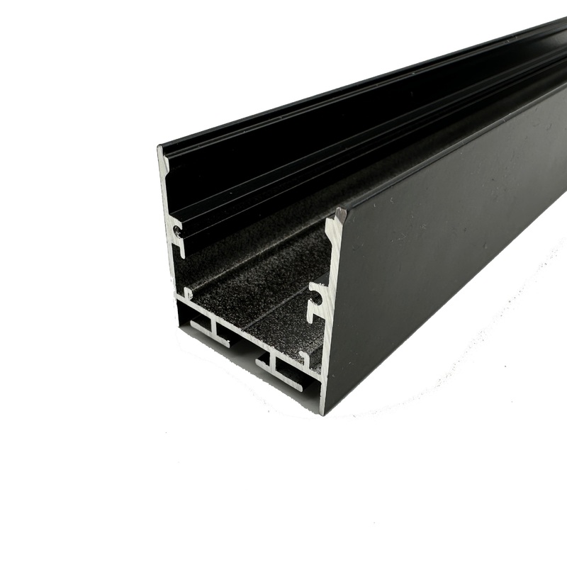 1 Metre Modular Surface Mounted Black Aluminium Profile, 35×35 mm