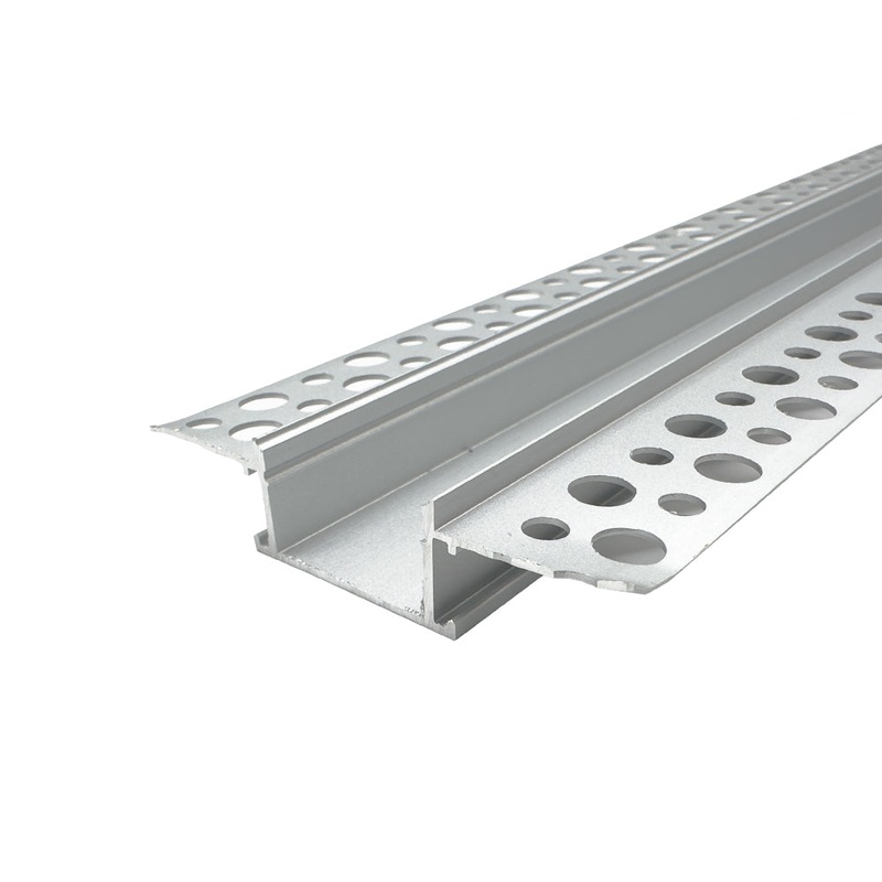 1 Metre Standard Double-Width Trimless Aluminium Profile, 14×62 mm