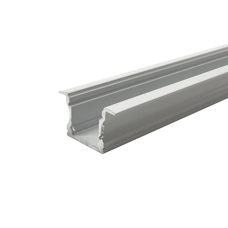 1 Metre Standard Recessed White Aluminium Profile, 14×25 mm