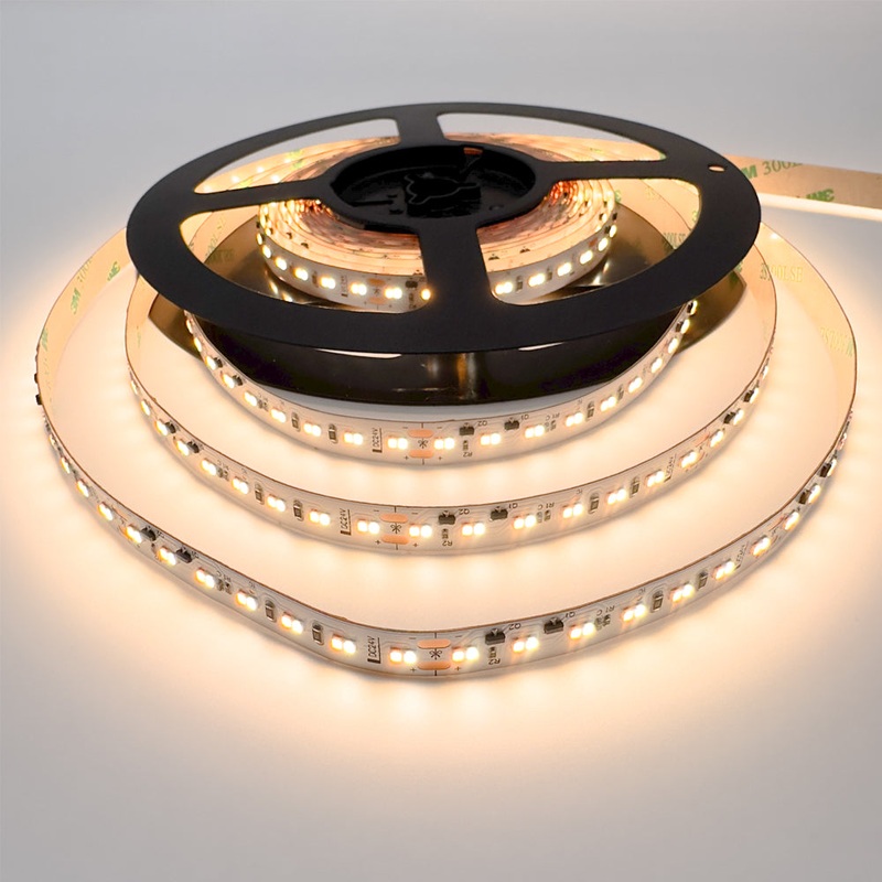 Dim-to-Warm LED Strip, 10 W/m IP20 24V 1800K – 3000K 224 LEDs/m CRI>97 5 Metre