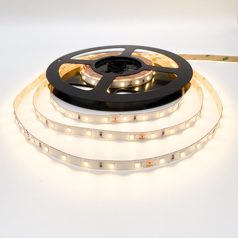 Single Colour LED Strip 5 W/m IP20 24V 2700K 60 LEDs/m CRI>92 10 Metre