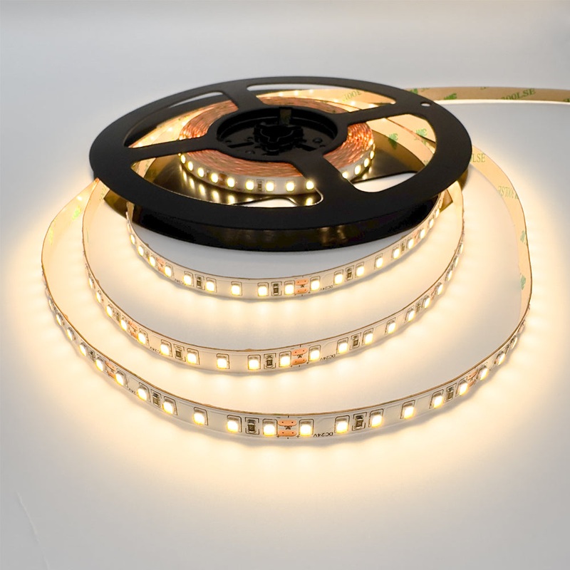 Single Colour LED Strip 5 W/m IP20 24V 3000K 120 LEDs/m CRI>92 10 Metre