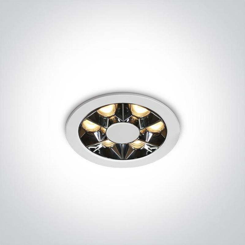 WHITE RECESSED LED 6W WW IP20 38deg 230V DARK LIGHT