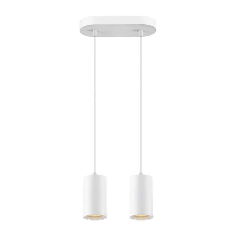 ASTO TUBE, pendant light, GU10, pendant length 250 cm, 2x max. 10 W, white
