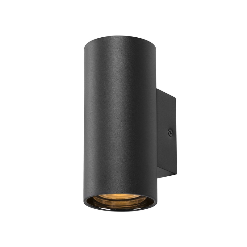 ASTO TUBE, wall-mounted light, cylindrical, GU10, 1x max. 10 W, black