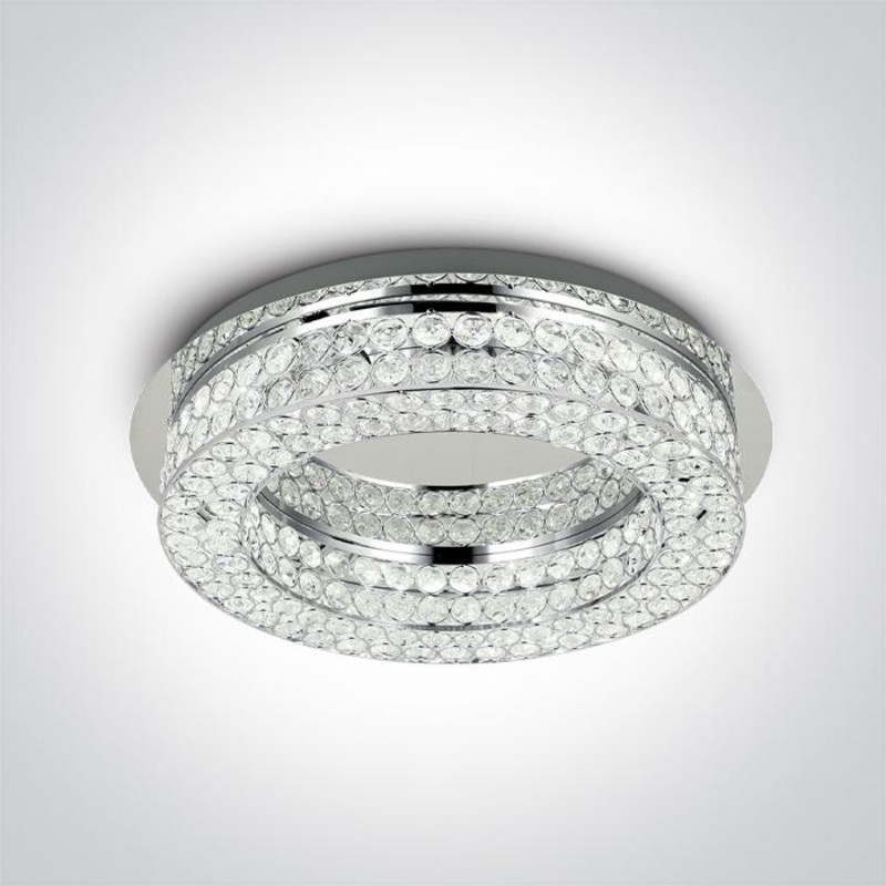 CHROME LED 24W WW 230v IP20