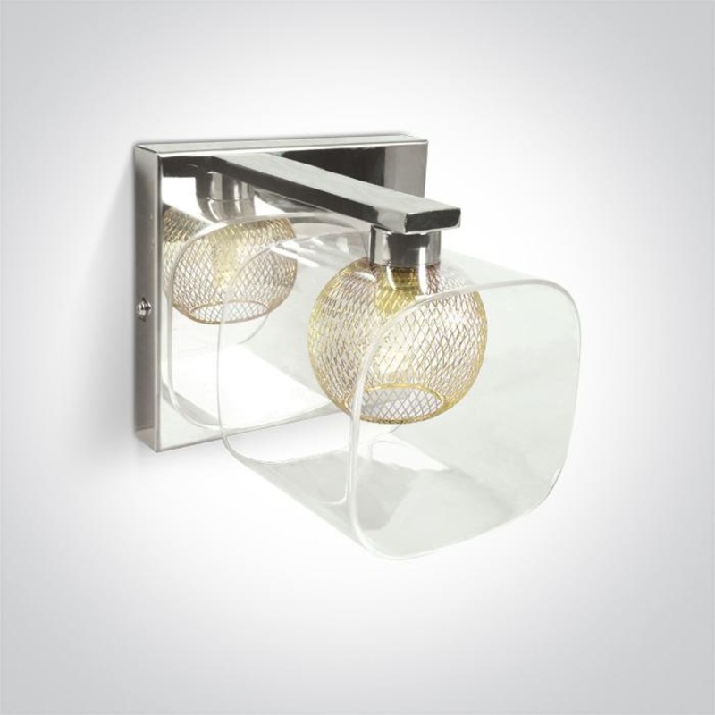 CHROME WALL LIGHT 9w G9 100-240v
