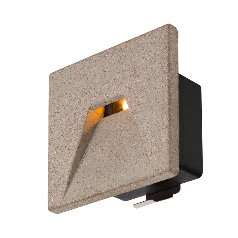 CONCRETO EL, recessed wall light grey, 3.2W, 45lm, 3000K