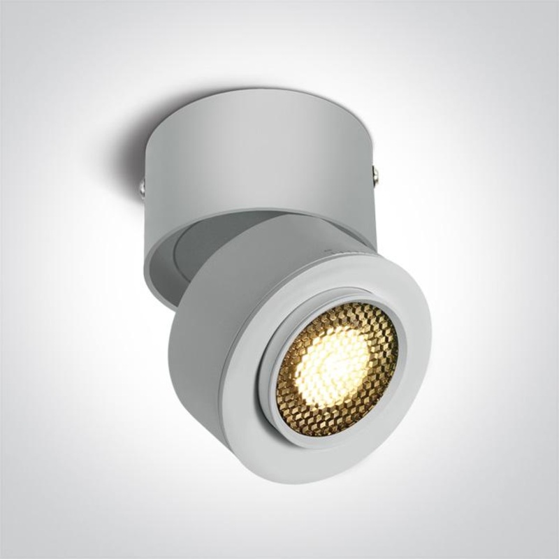 WHITE COB 15W WW IP20 15-45deg ADJUSTABLE 230V HONEYCOMB