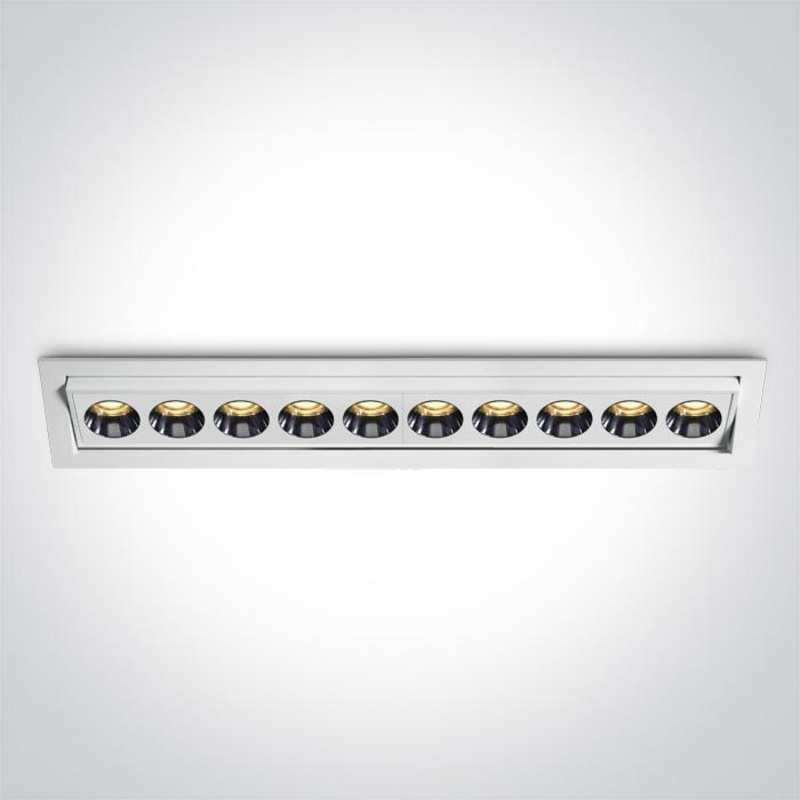 WHITE RECESSED LED 24W WW IP20 38deg 230V ADJUSTABLE DARK LIGHT