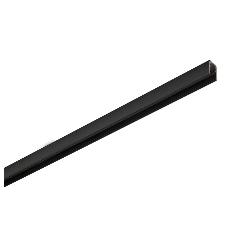 1m mounting track deep, 48V TRACK, black, DALI