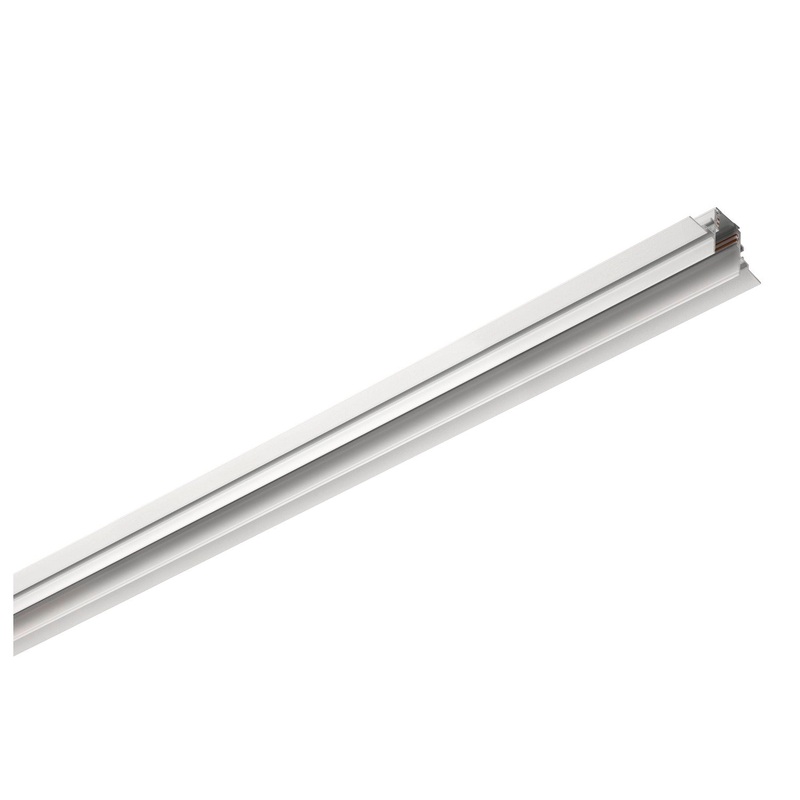 1m mounting track recessed, 48V TRACK, white, DALI