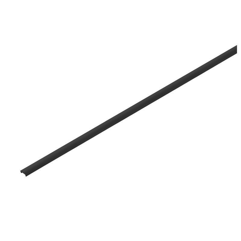 48V TRACK track cover, 20mm for standard track assembly, 2m, black
