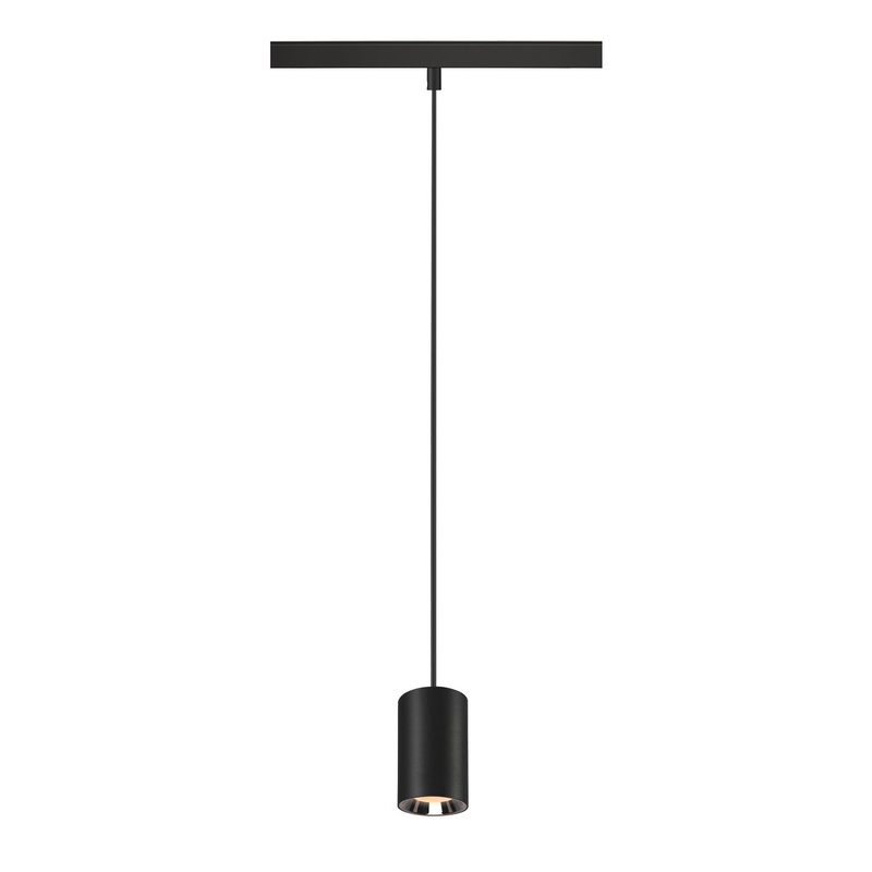 NUMINOS XS 48V TRACK DALI, pendant light, black / chrome, 8.7W, 670lm, 2700K, CRI90, 20