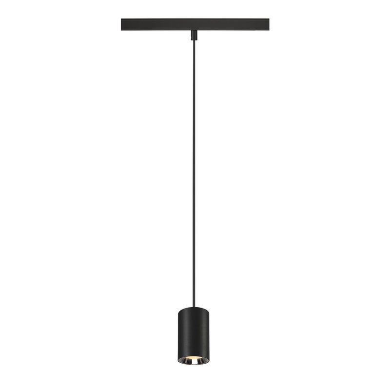 NUMINOS XS 48V TRACK DALI, pendant light, black / chrome, 8.7W, 700lm, 3000K, CRI90, 40