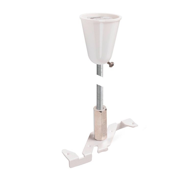Pendant suspension, 48V TRACK, 1m rod, white