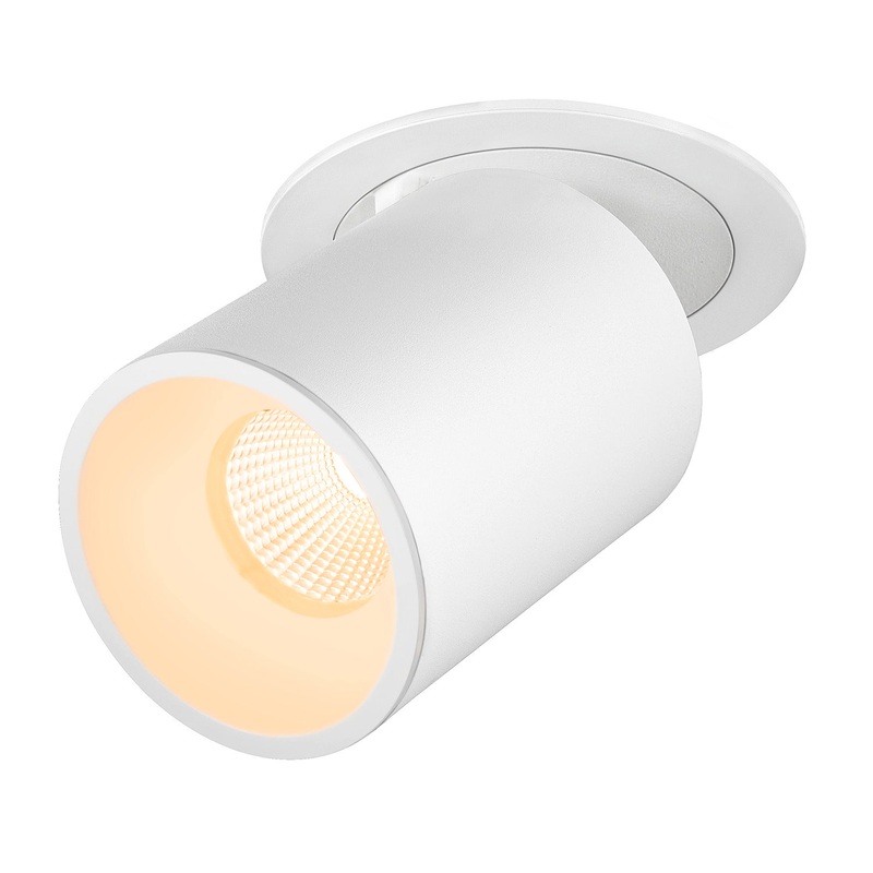 NUMINOS PROJECTOR L recessed ceiling light, 3000 K, 40, cylindrical, white / white