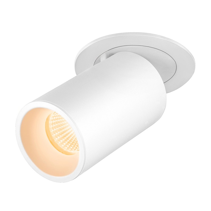 NUMINOS PROJECTOR M recessed ceiling light, 3000 K, 40, cylindrical, white / white