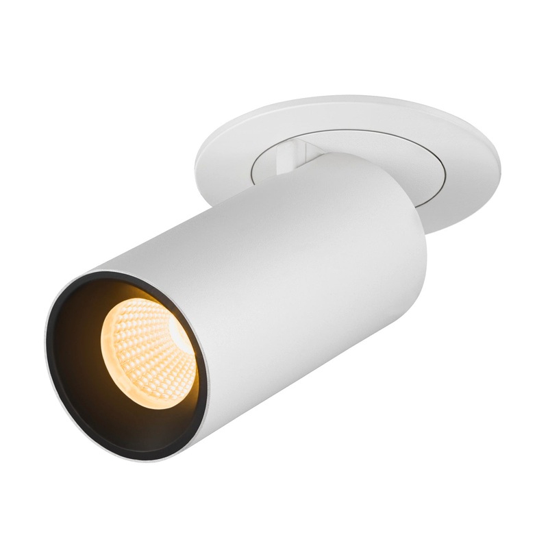 NUMINOS PROJECTOR S recessed ceiling light, 3000 K, 40, cylindrical, white / black