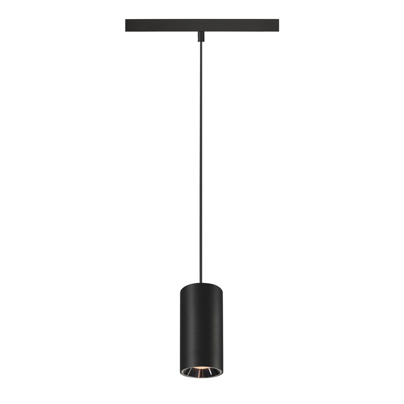 NUMINOS S 48V TRACK DALI, pendant light, black / chrome, 16W, 960lm, 2700K, CRI90, 20
