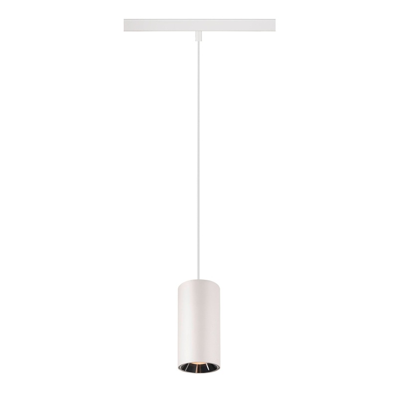 NUMINOS S 48V TRACK DALI, pendant light, white / chrome, 16W, 960lm, 2700K, CRI90, 20