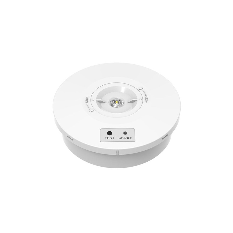 2W EM Surface D/Light incl. 2 lens, IP65, White