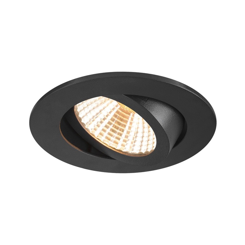 NEW TRIA UNIVERSAL 68, recessed ceiling light, 2500/3000/4000K, 38, IP 20, round, black