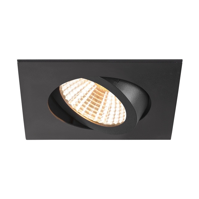 NEW TRIA UNIVERSAL 68, recessed ceiling light, 2500/3000/4000K, 38, IP 20, square, black