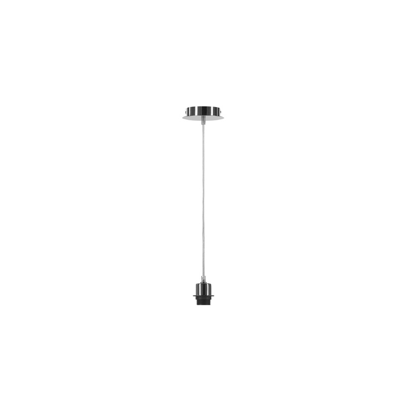 FENDA, pendant suspension, A60, chrome, without shade, max. 60W