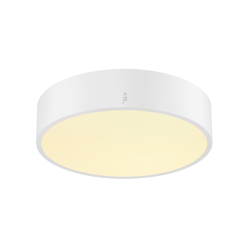 MEDO PRO 30, wall- and ceiling-mounted light, round, 3000/4000K, 10W, trailing-edge phase, 70, UGR<19, white