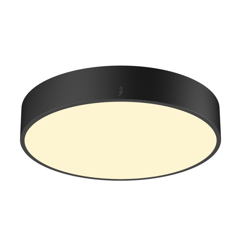 MEDO PRO 40, wall- and ceiling-mounted light, round, 3000/4000K, 19W, trailing-edge phase, 110, black