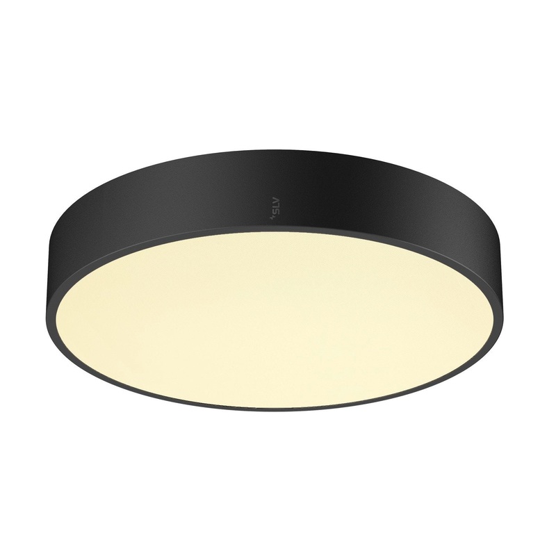 MEDO PRO 40, wall- and ceiling-mounted light, round, 3000/4000K, 19W, trailing-edge phase, 80, UGR<19, black