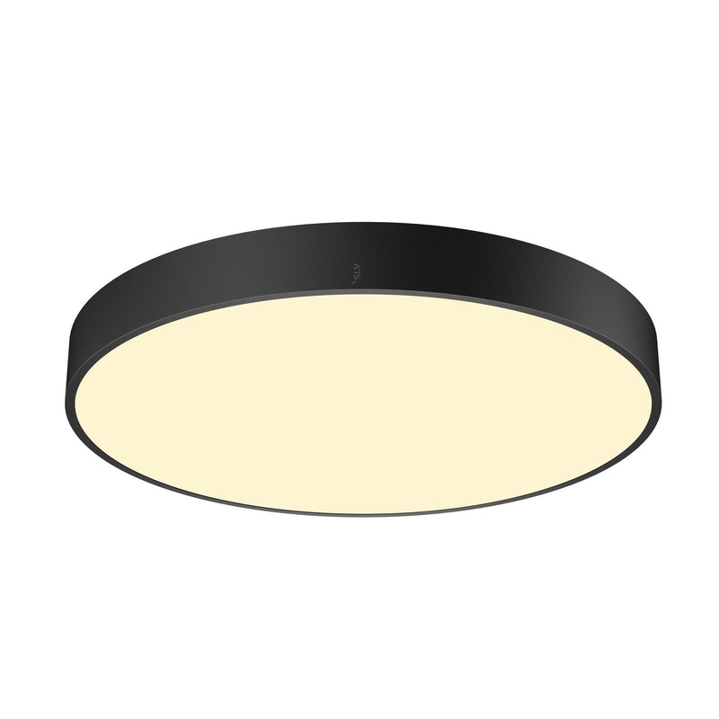 MEDO PRO 60, wall- and ceiling-mounted light, round, 3000/4000K, 37W, trailing-edge phase, 110, black