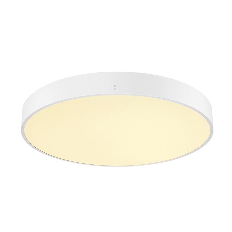 MEDO PRO 60, wall- and ceiling-mounted light, round, 3000/4000K, 37W, trailing-edge phase, 80, UGR<19, white