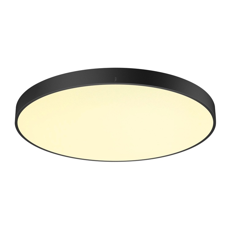 MEDO PRO 90, ceiling-mounted light, round, 3000/4000K, 74W, trailing-edge phase, 80, UGR<19, black