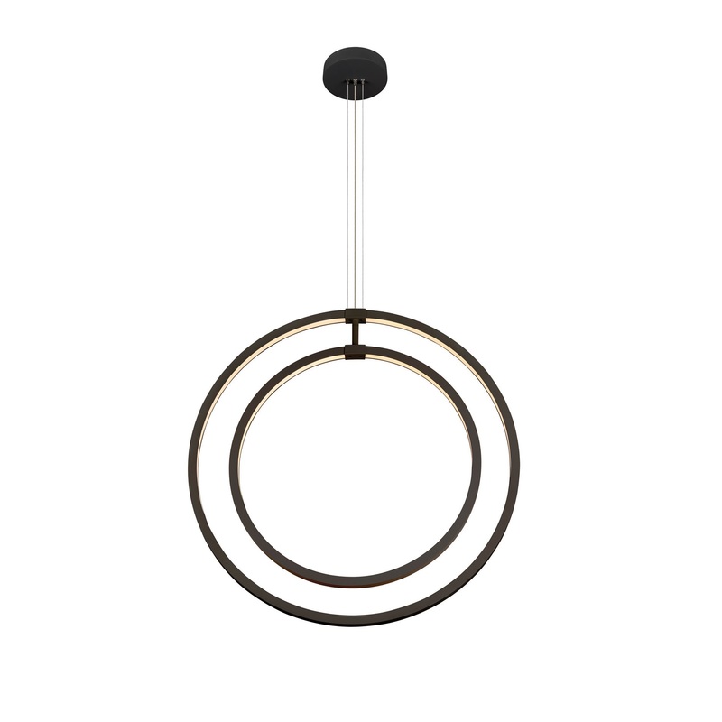 ONE VERTICAL PD, pendant light, 180cm, 2700/3000K, PHASE, black