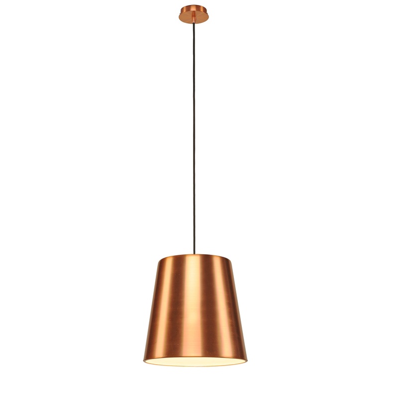 TINTO, pendant, A60, copper, max. 60W