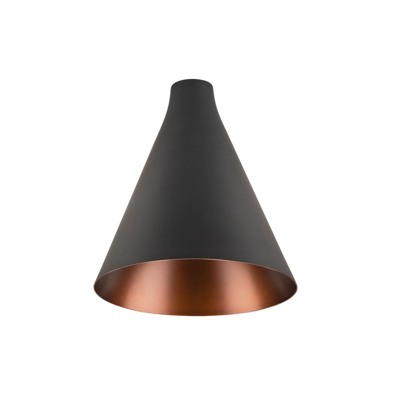 LALU CONE 15, Lampshade, Mix&Match, H:17 cm, black