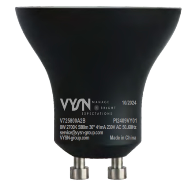 LED PAR51, GU10, Deco, Black, 3000K